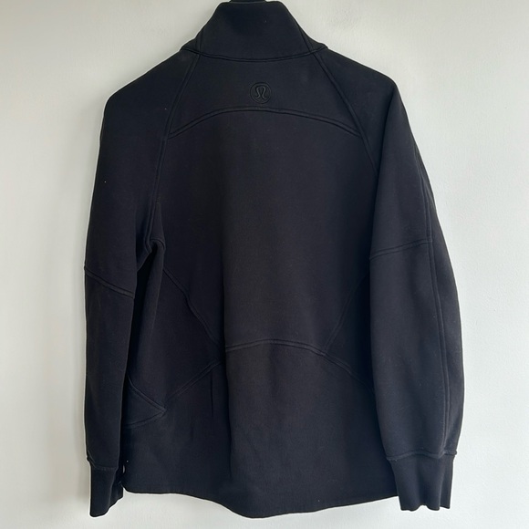 Scuba Oversized Funnel Neck Hoodie In Black - Picture 7 of 9